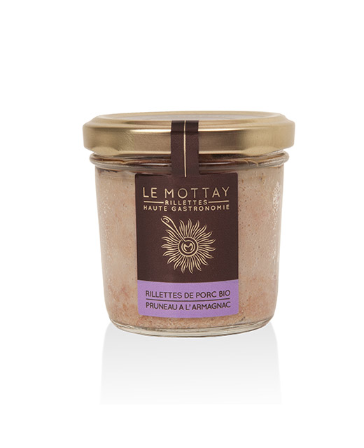 Rillettes de porc bio aux Pruneaux et à l´Armagnac - Le Mottay Gourmand