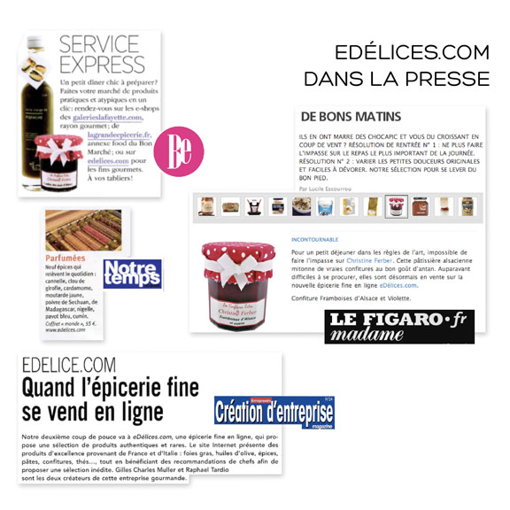 edelices dans la presse