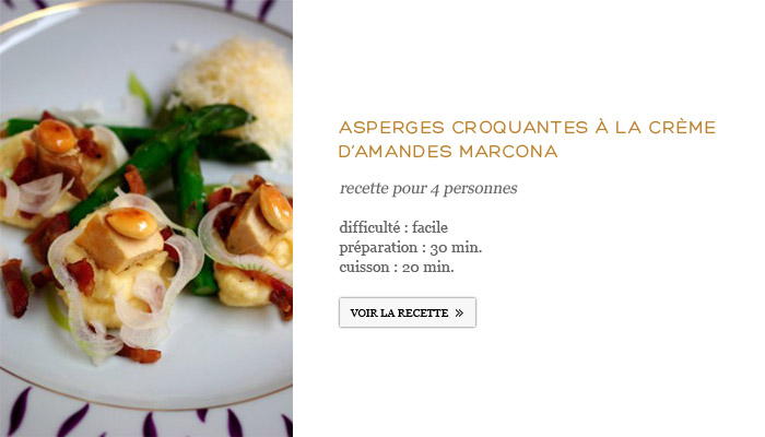 recette asperges amandes