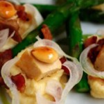 Asperges croquantes à la crème d’amandes Marcona