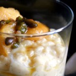Riz au lait à la vanille et sa tatin au miel de romarin