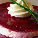 Mille-feuille de betterave, ricotta et huile de noisette