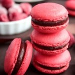 Macarons Chocolat au Lait et Framboise