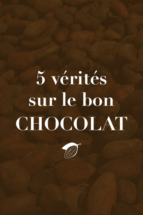 5 vérités sur le bon chocolat