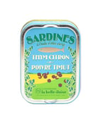 Sardines à l’huile d’olive vierge, thym citron et poivre Timut