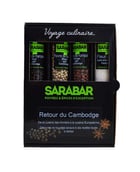 Coffret poivre et sel - Retour du Cambodge  - Sarabar