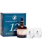 Coffret Rhum El Dorado 12 ans - 2 verres - El Dorado