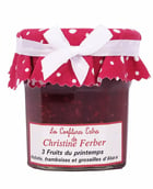 Confiture 3 fruits du printemps - rhubarbe, framboises et groseilles - Christine Ferber