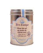 Fleur de sel au zeste de citron vert - Terre Exotique