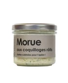 Rillettes de morue aux coquillages rôtis