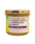 Herbail - Mousse d'ail confit aux Herbes fraîches et poivre rouge de Kampot - Les Petits Potins