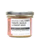 Tomail - Mousse d'ail confit à la tomate, au basilic et au piment doux - Les Petits Potins