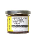 Olive verte au basilic, citron confit et piment - Olive verte