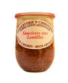 Plat cuisiné Saucisses aux lentilles - Conserverie Saint-Christophe