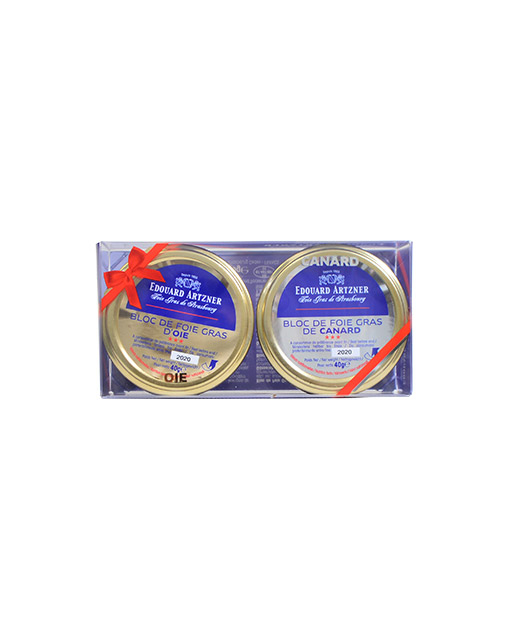 Duo bloc de foie gras oie et canard - Edélices