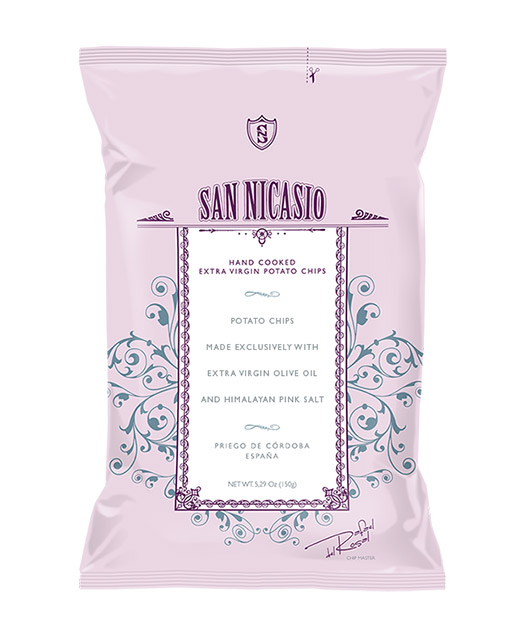 Chips huile d'olive vierge extra - sel rose