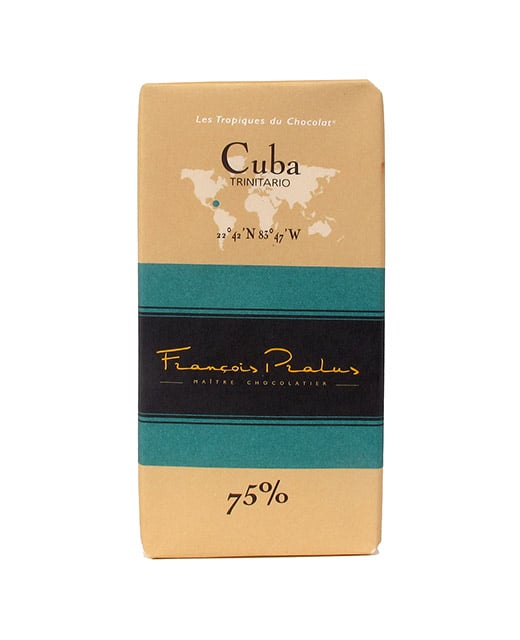 Tablette chocolat noir Cuba - Edélices