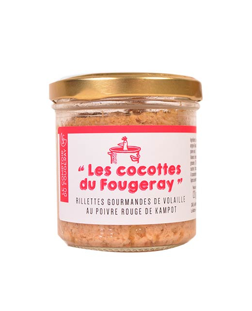 Rillettes de volaille au poivre rouge de Kampot - Edélices