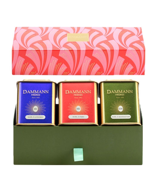 SOLDES Coffret Christmas Tale - 3 boîtes métal Christmas tea EDELICES