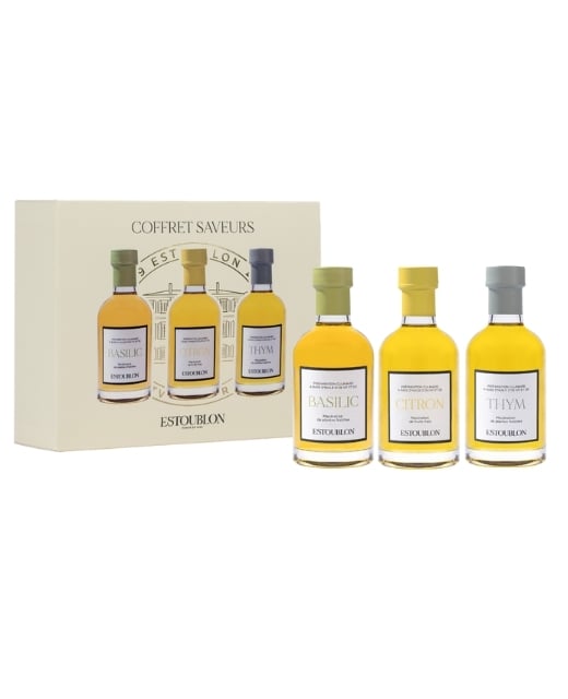 Coffret saveurs - trois huiles aromatisées - Edélices