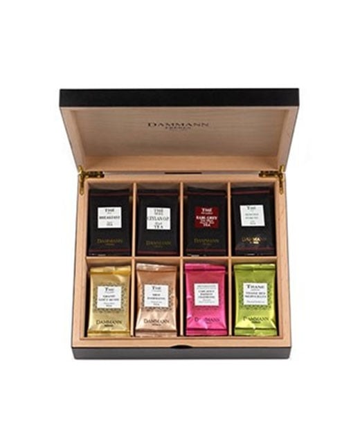 Coffret thé bois - 48 sachets cristal