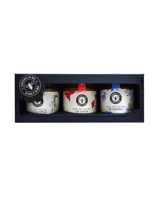 Coffret trois miels de Madagascar Compagnie du Miel