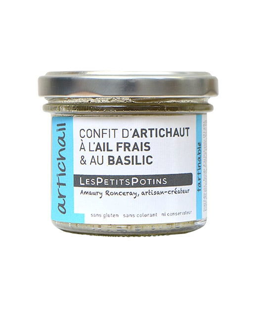 Artichail - Confit d'artichaut à l'ail frais et au basilic - Edélices