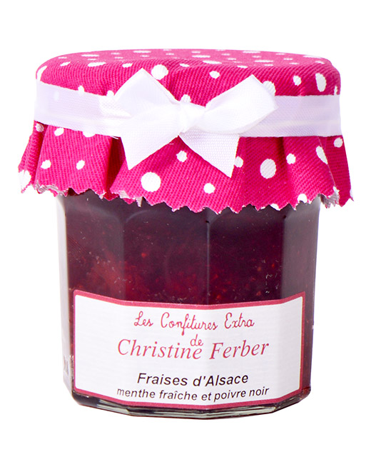 Confiture de fraises à la menthe fraîche et poivre noir
