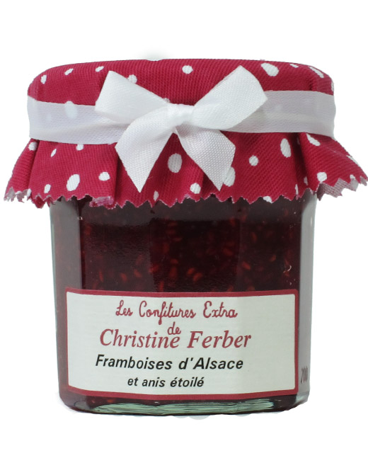Confiture de framboises à l'anis étoilé