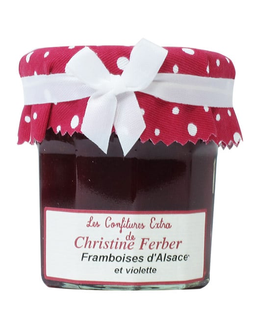 Confiture de framboises et violette - Edélices