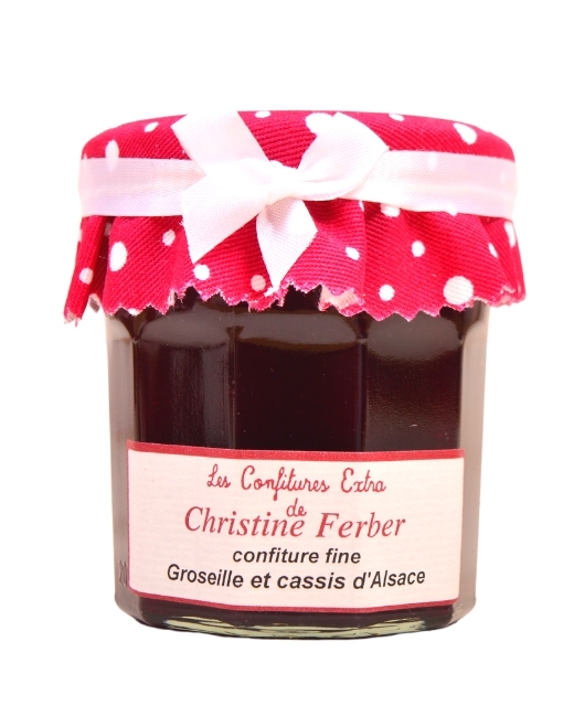 Confiture de cassis et groseille