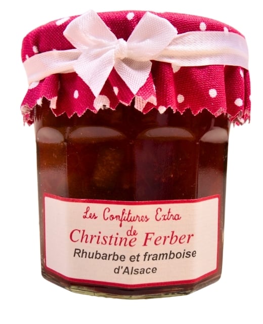 Confiture de rhubarbe et framboise - Edélices