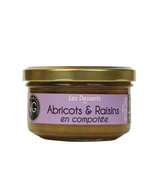 Abricots et Raisins en compotée - Vergers de Gascogne