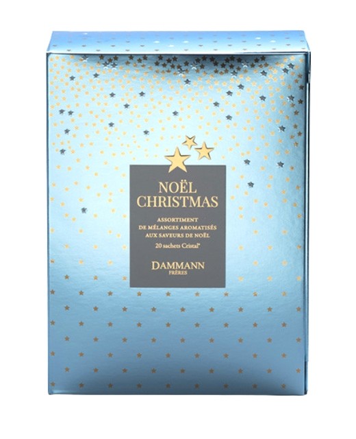 Coffret assortiment de Noël - 20 sachets cristal  - Dammann Frères