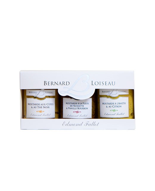 Coffret 3 moutardes Bernard Loiseau - Edélices