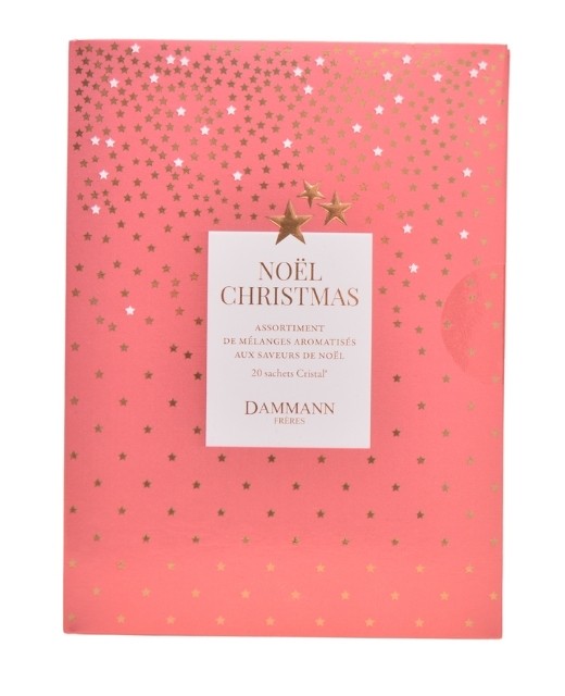 Coffret de thés Noël Christmas : 20 sachets cristal de thés et infusions  aromatisés de Noël - Dammann Frères