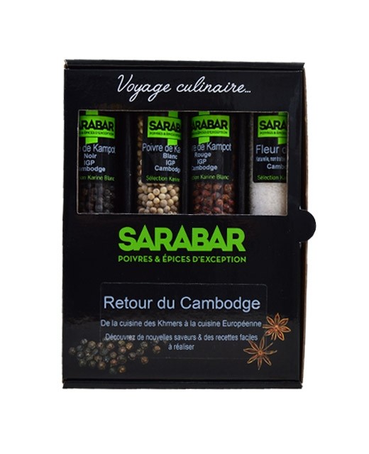 Coffret poivre et sel - Retour du Cambodge  - Sarabar