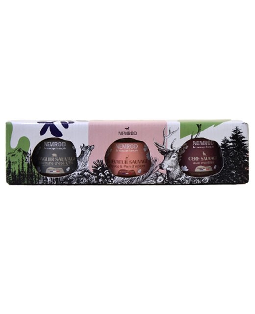 Coffret de trois terrines forestières  - Nemrod
