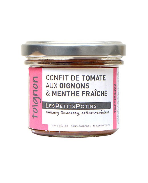 Confit de tomate aux oignons et à la menthe fraîche - Toignon - Les Petits Potins