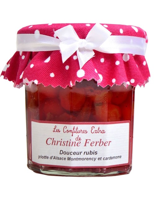 Confiture rubis - griotte d'Alsace Montmorency et cardamome - Christine Ferber