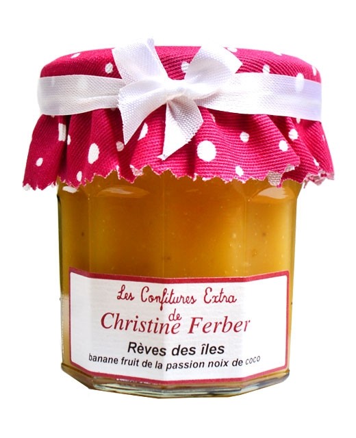 Confiture Rêves des îles - banane, fruit de la Passion et noix de coco - Christine Ferber