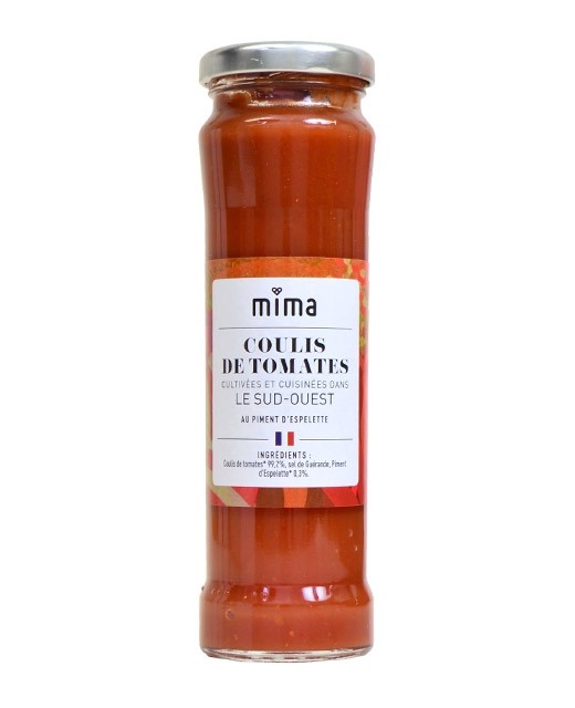 Coulis de tomates du Sud-Ouest au piment d’Espelette bio - Mima Bio