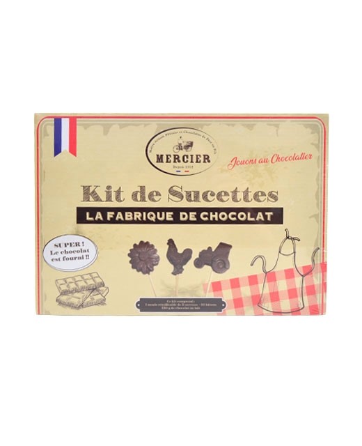 Kit de 10 sucettes - La Fabrique de Chocolat, Chocolaterie Mercier (130 g)