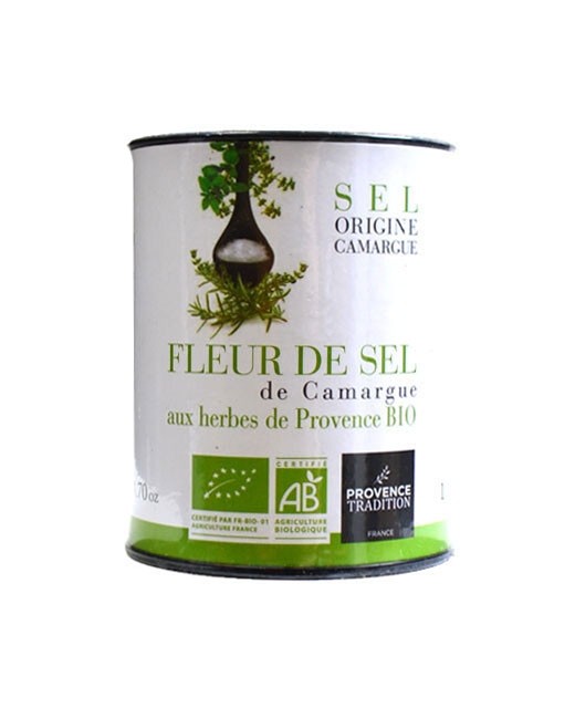 Fleur de sel de Camargue aux herbes de Provence bio - Provence Tradition