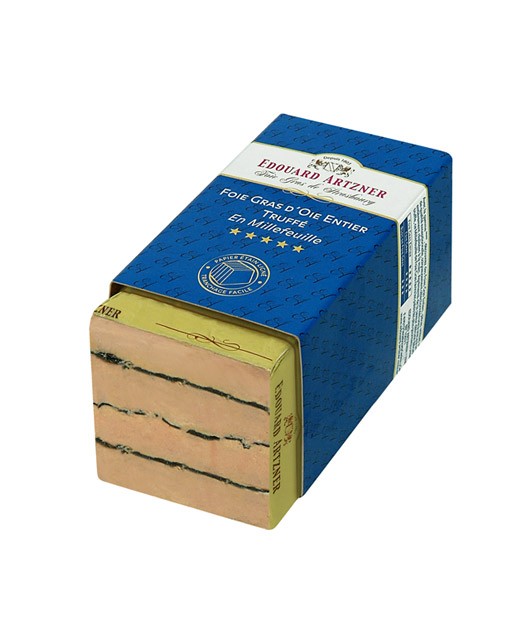 Millefeuille de foie gras d'oie entier et truffes 480g - Edouard Artzner