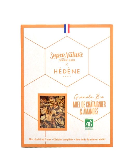 Granola bio aux amandes et au miel de châtaignier - Kluger x Hédène - Catherine Kluger