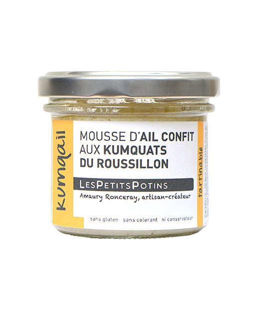 Mousse d'ail confit aux kumquats du Roussillon - Kumqail - Les Petits Potins