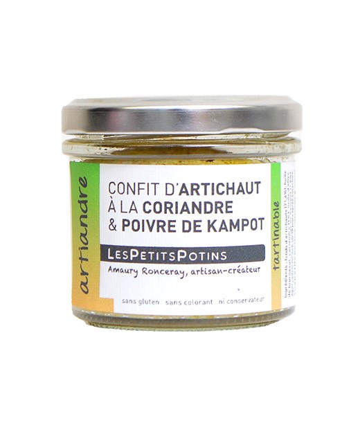 Artiandre - Confit d'artichaut à la coriandre et au poivre de Kampot - Les Petits Potins