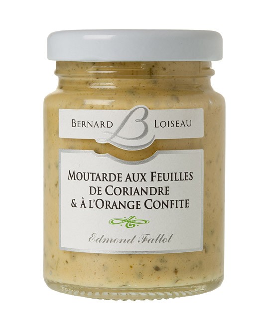 Moutarde feuilles de coriandre et orange - Fallot
