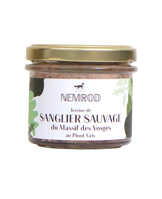 Terrine de sanglier sauvage au Pinot Gris - Nemrod